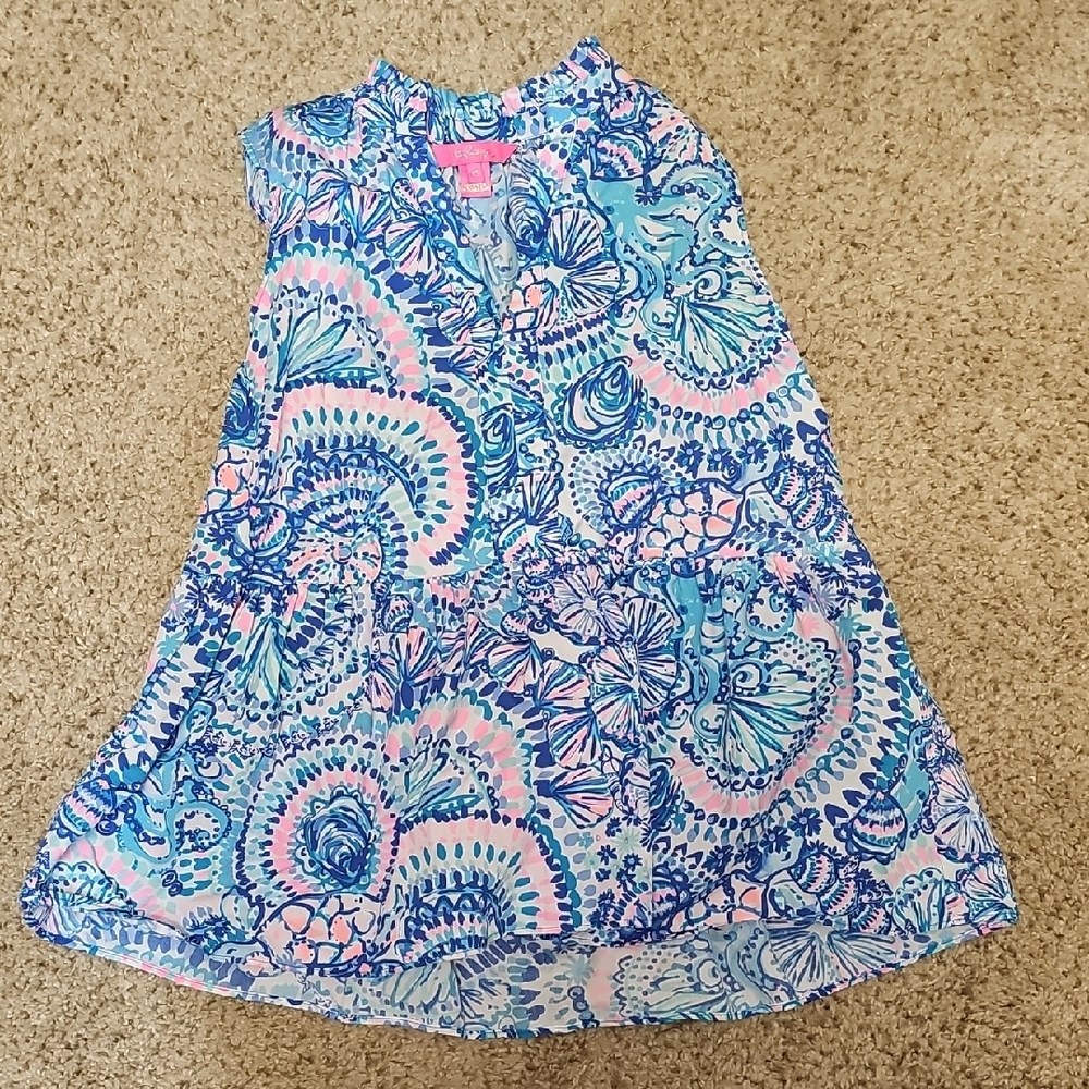 Lilly Pulitzer Blue, Pink, Teal Paisley-Print Sleeveless Shift